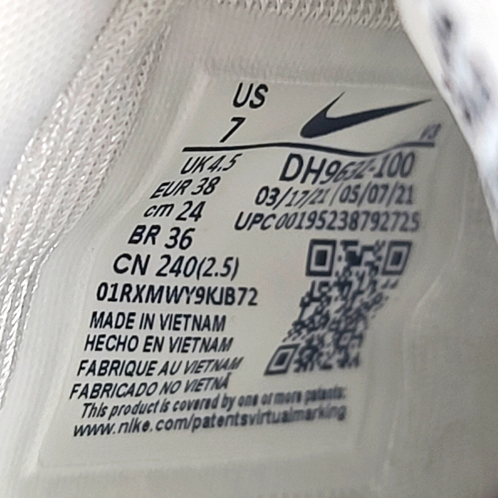 NIKE Air Force 1 White Pixel SE Zebra Sneakers - Picture 8 of 12